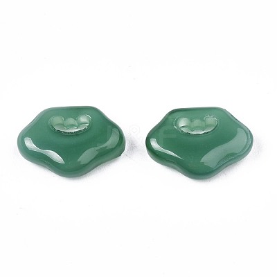 Imitation Jade Glass Pendants GLAA-S054-33-A02-1
