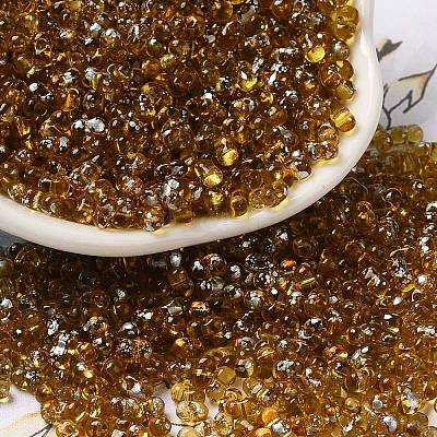 Spray Painted Glass Seed Beads SEED-F005-03A-02-1