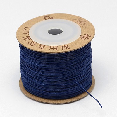 Nylon Braided Cord for Jewelry Making Macrame Craft NWIR-N003-0.6mm-05E-1