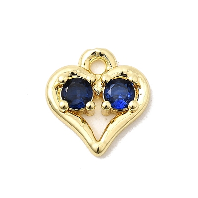 Brass Micro Pave Cubic Zirconia Pendants KK-L258-11-1