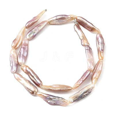Natural Baroque Keshi Pearl Beads Strands PEAR-B004-04A-02A-1