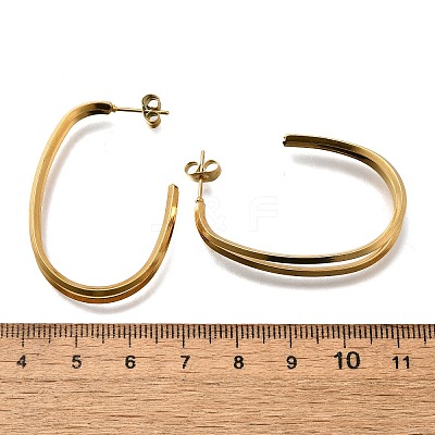 304 Stainless Steel Stud Earrings EJEW-F361-22G-1