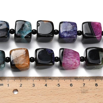 Natural Agate Beads Strands G-F820-O01-01I-1