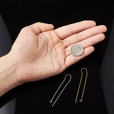 Brass Stud Earring Findings KK-CD0001-02-1