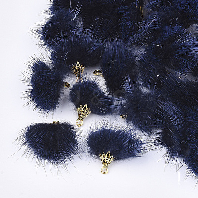 Faux Mink Fur Tassel Pendant Decorations X-FIND-S300-37B-1