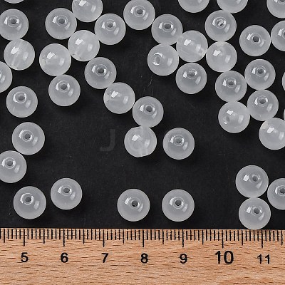 Imitation Jade Glass Seed Beads SEED-Z004-J8MM-05-1