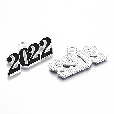 Alloy Enamel Pendants PALLOY-N160-001-01S-RS-1