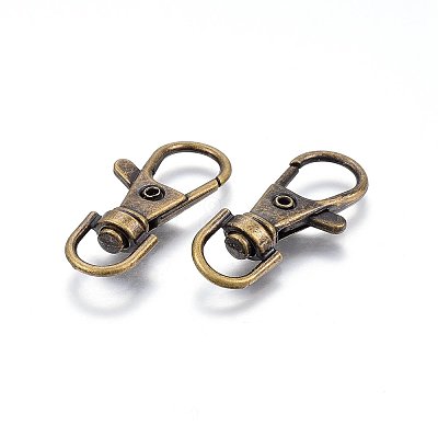 Tibetan Style Alloy Swivel Clasps PALLOY-F210-02AB-1