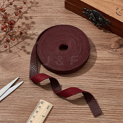 Flat Imitation Leather Cord OCOR-WH0086-69A-02-1
