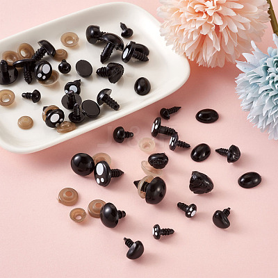 Craft Plastic Doll Eyes & Noses DIY-TA0008-92-1