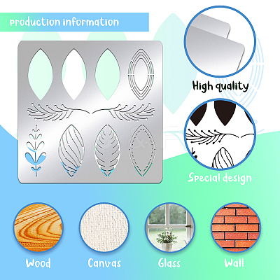Stainless Steel Cutting Dies Stencils DIY-WH0279-131-1