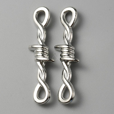 Alloy Connector Charms PALLOY-WH0105-24P-1