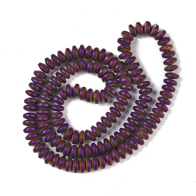Electroplated Synthetic Non-magnetic Hematite Beads Strands G-E618-08H-1