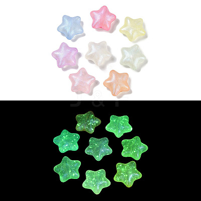 Luminous Transparent Acrylic Beads LACR-U001-07-1