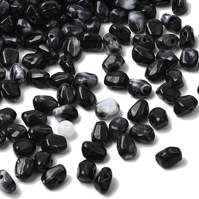 Opaque Acrylic Imitation Gemstone Beads OACR-G061-04J-1