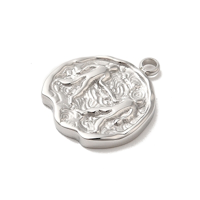 304 Stainless Steel Pendants STAS-B074-08P-05-1