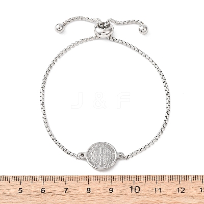 304 Stainless Steel Box Chain Slider Bracelets BJEW-B163-01P-1