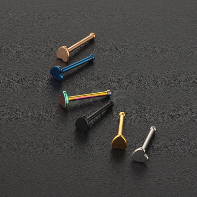 304 Stainless Steel Heart Nose Bone Rings WG0DFB7-03-1