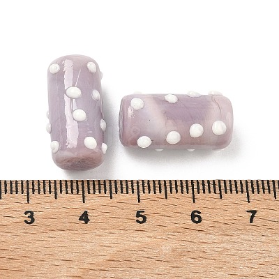 Handmade Lampwork Bumpy Beads LAMP-G170-01B-1