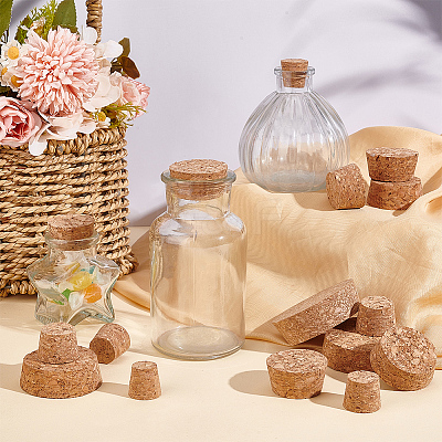 56Pcs 9 Style Cork Bottle Stoppers FIND-BC0005-30-1