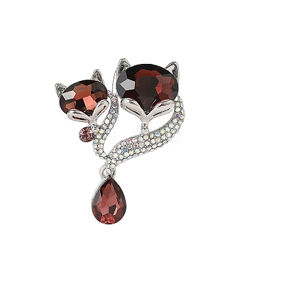 Alloy Rhinestone Brooch for Backpack Clothes PW-WG27DE2-02-1