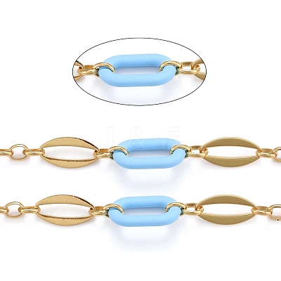Handmade Brass Oval Link Chains CHC-H102-16G-K-1