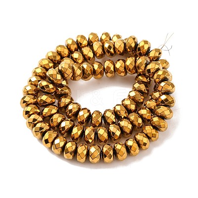 Electroplate Non-magnetic Synthetic Hematite Beads Strands X-G-J160-E-02-1