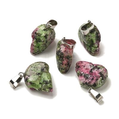 Dyed Natural Marble Pendants G-Z067-02P-08-1