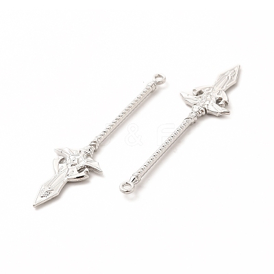Rack Plating Alloy Big Pendants PALLOY-E025-16P-1