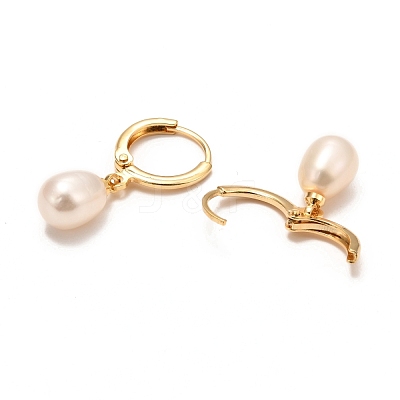 Brass Hoop Earrings EJEW-D275-02G-01-1
