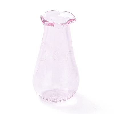 Miniature Glass Vase Ornaments AJEW-Z006-01D-1
