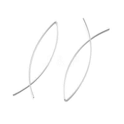 Minimalist Brass Earrings EJEW-TA0010-01S-1