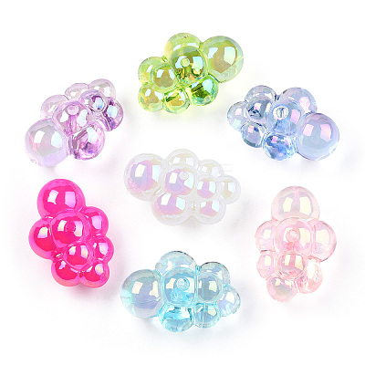Transparent Acrylic Beads PACR-T013-04-1