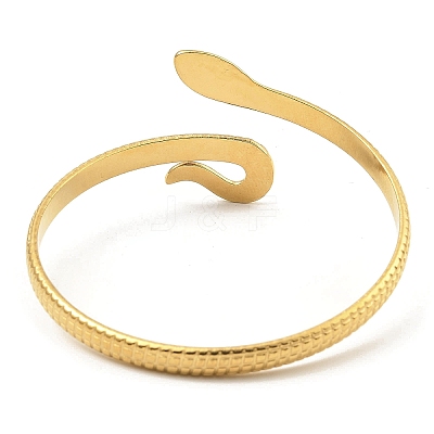 304 Stainless Steel Cuff Bangles BJEW-P302-03G-1