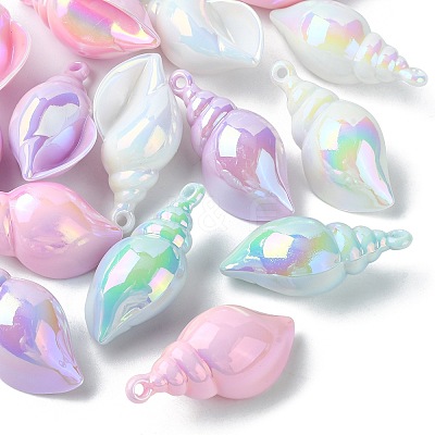 20Pcs 4 Colors Acrylic Pendants SACR-CJ0001-40-1