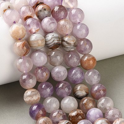 Natural Amethyst Lace Agate Beads Strands GG-CBABD99-04-10mm-1