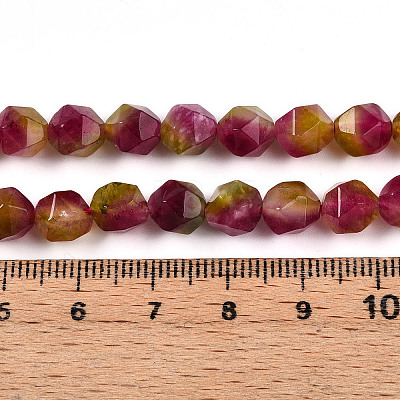 Dyed Natural White Jade Beads Strands G-T139-8mm-45I-1