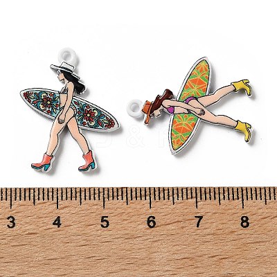 Printed Alloy Pendants AL-CBA91DB-05-1