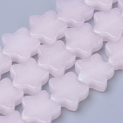 Natural White Jade Beads Strands G-R451-08H-1