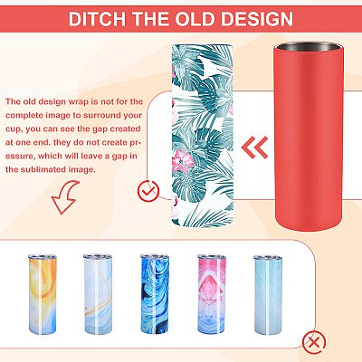 2Pcs 2 Style Silicone Cup Sleeve AJEW-GF0005-23B-1