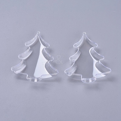 Christmas Tree Pendant Decorations AJEW-WH0020-14-1