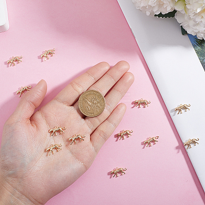 12Pcs Brass Charms KK-GO0002-28-1