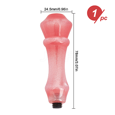 Natural Quartz Crystal Handle DIY-WH0224-87D-1