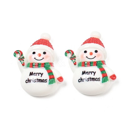 Christmas Opaque Resin Cabochons CRES-Z015-01E-1