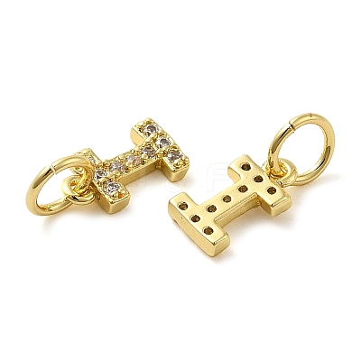 Brass Micro Pave Cubic Zirconia Pendants KK-M273-02G-I-1