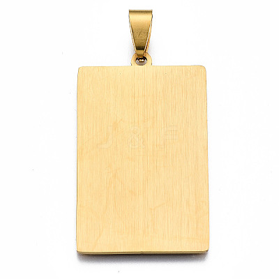 201 Stainless Steel Pendants STAS-S105-LA460-14-1
