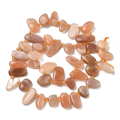 Natural Sunstone Beads Strands G-P604-A04-01-1
