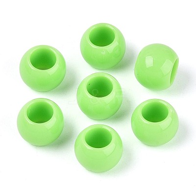 Opaque Acrylic Beads SACR-N018-05G-1