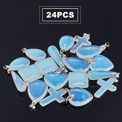 Opalite Pendants G-FH0001-09-1