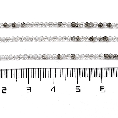 Transparent Glass Beads Strands GLAA-H027-01F-1